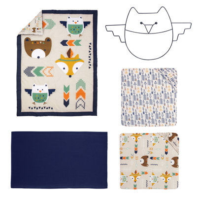 Stesha 5 - Piece Crib Bedding Set