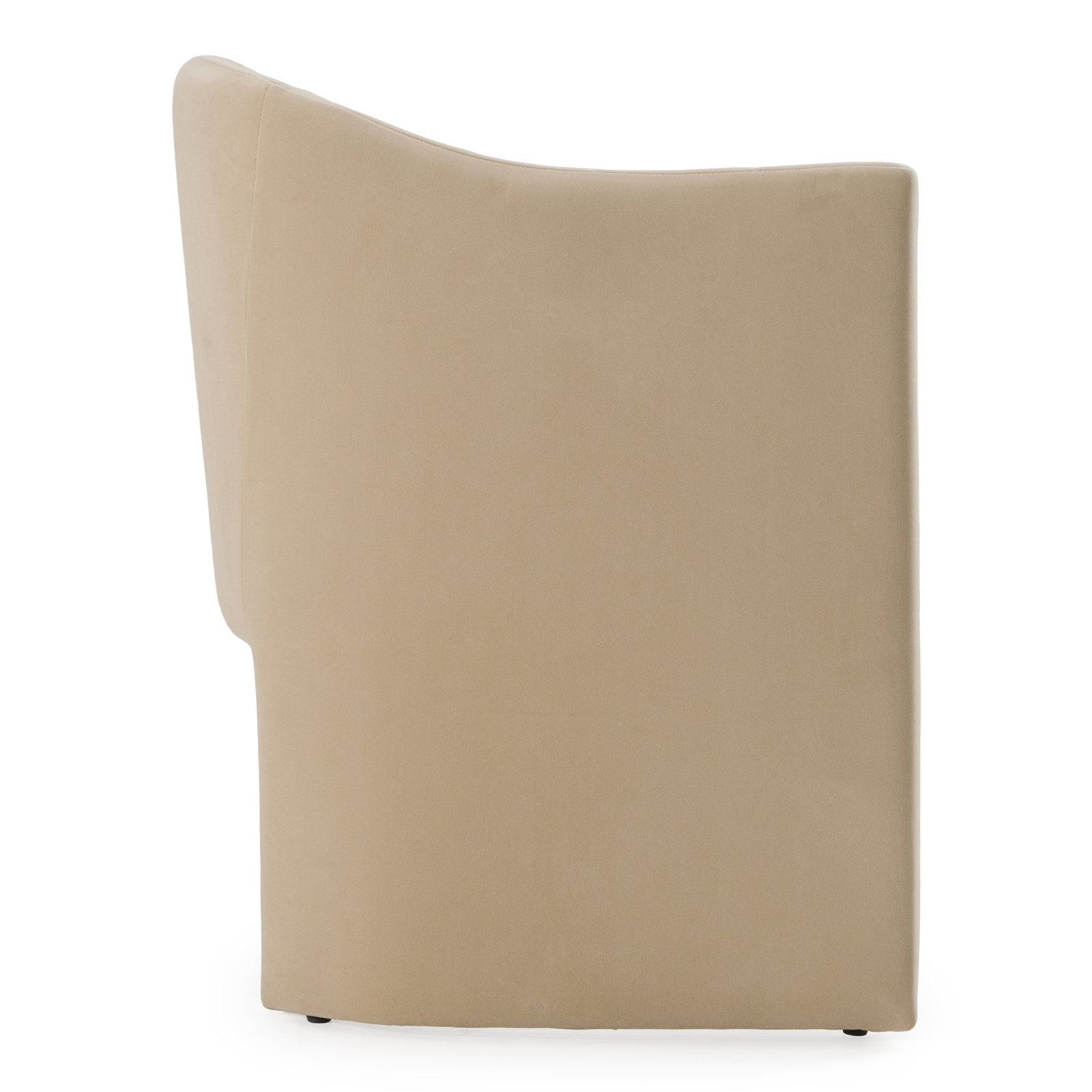 Kidman Velvet Dining Armchair, Beige Velvet