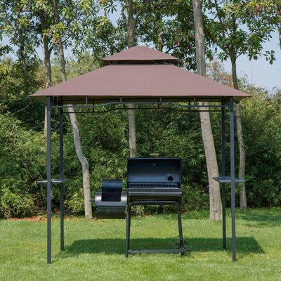 Barbecue, double toit pour barbecue