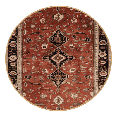Tapis brun lavable à la machine