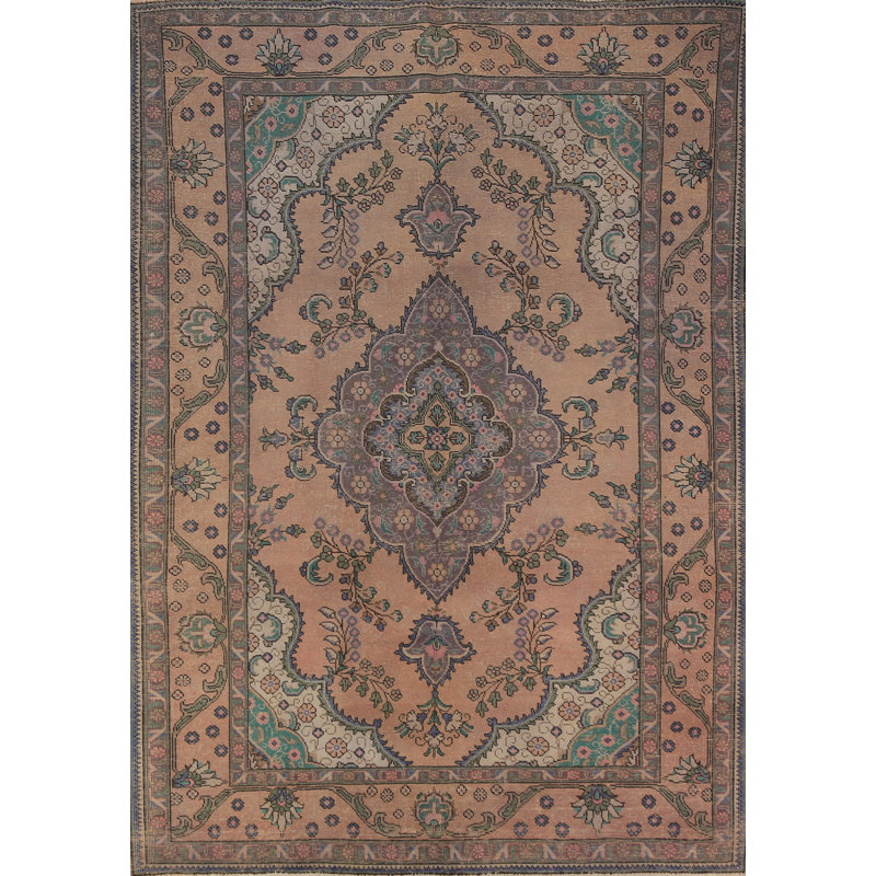 Handmade Wool Traditional Area Rug 7x9