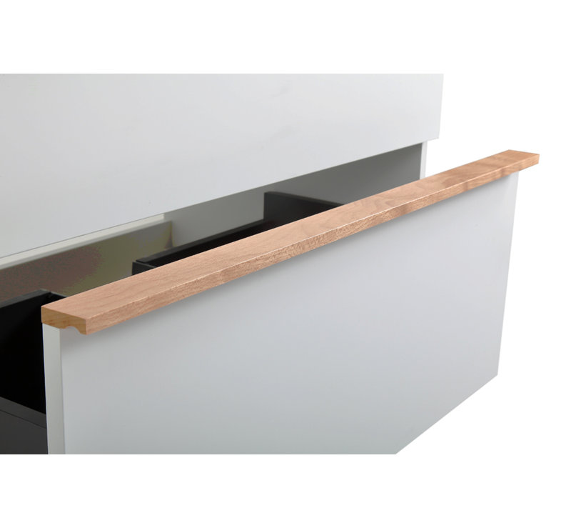 Meuble-lavabo mural VELA, White, 30"