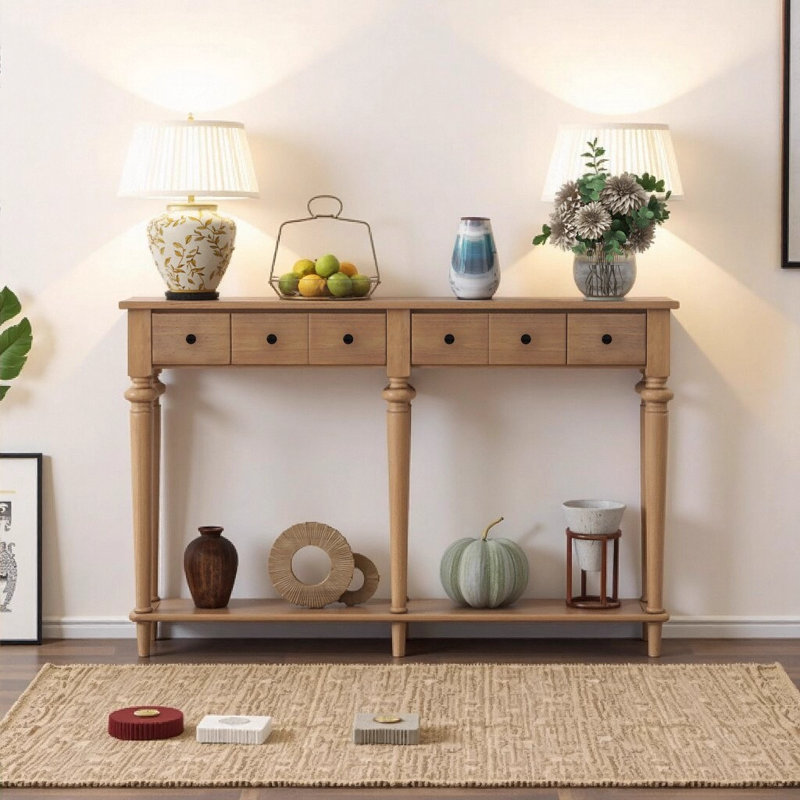 Console 59,8 po Donnovan, Bois de pin vieilli