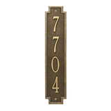 Windsor Personalized Vertical 4-Line Wall Address Plaque