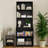 Damilja 27.5" W x 75.5" H Standard Bookcase 3 Shelf with Two Doors-1818646797