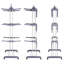 Foldable Gullwing Drying Rack-487528067