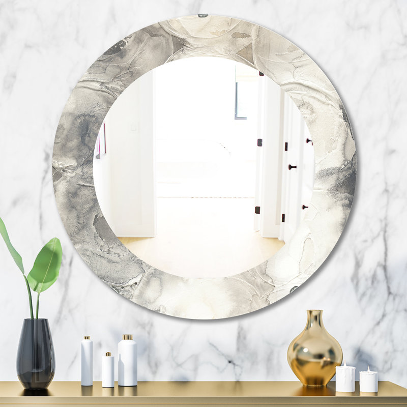 Mid-Century Modern Bathroom / Vanity Accent Mirror, 31.5" x 23.7" , Abstract 4