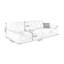 Canapé modulaire en chenille blanc crème-515023934-515023933-515023932