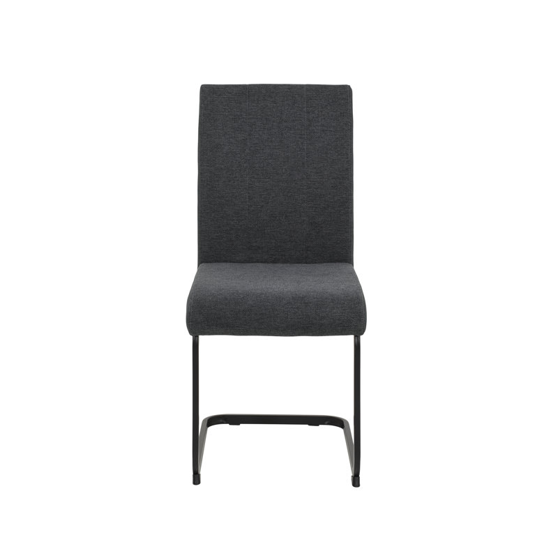 Anadelia 47cm H Fabric Upholstered Cantilever Chair, Anthracite