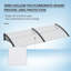 CLIY 75cm W x 195cm D Polycarbonate Cover Retractable Door / Window Awning