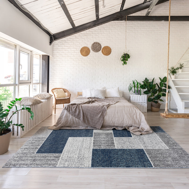 Alawi Patchwork Indoor Rug, Rectangle 9' x 12'