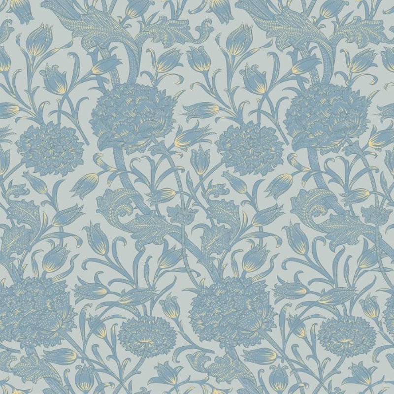 Rouleau de papier peint lisse L 126 po x l 24 po Schnell, Bleu clair