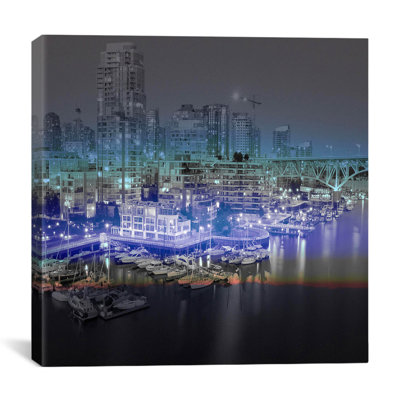 «Downtown Vancouver, Canada», reproduction d'impression sur toile