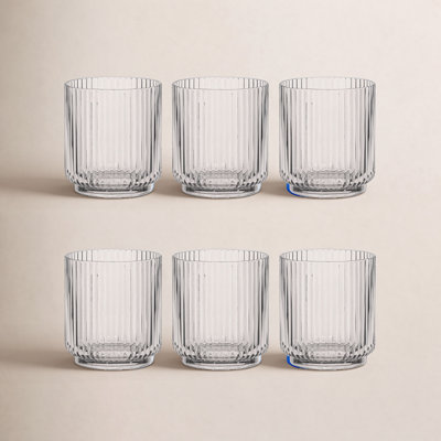 Laya Fluted Acrylic Low Tumbler Glass