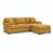 Tissu jaune moutarde