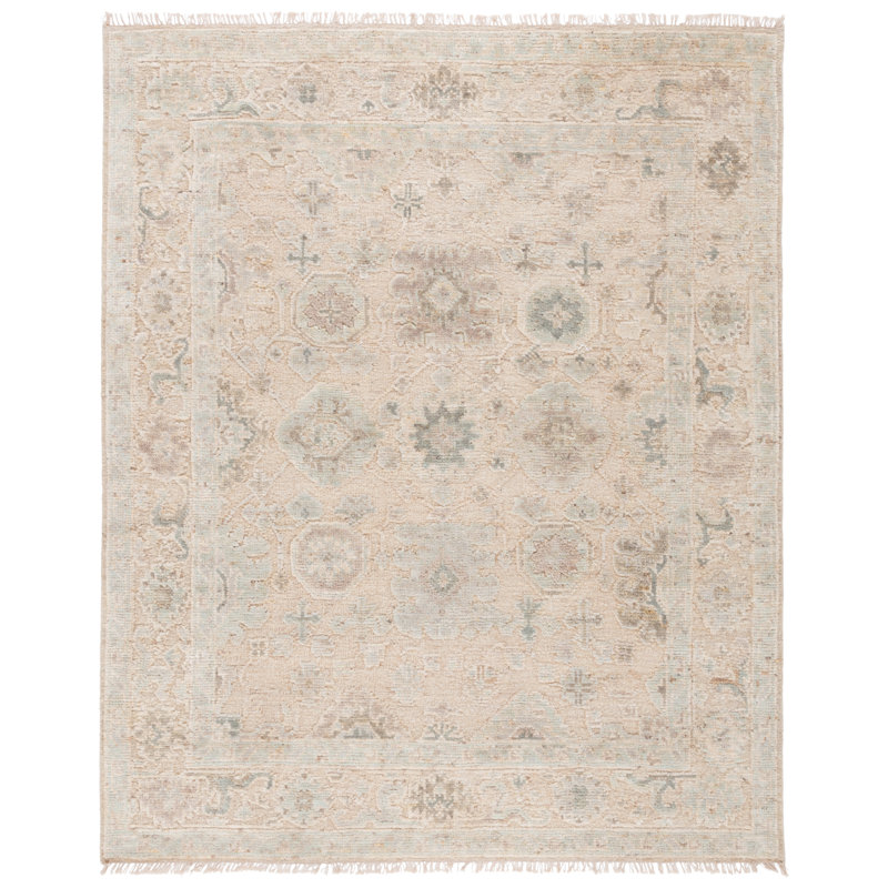 Tapis oriental en laine nouée à la main Samarkand 301, Rectangulaire 8 pi x 10 pi