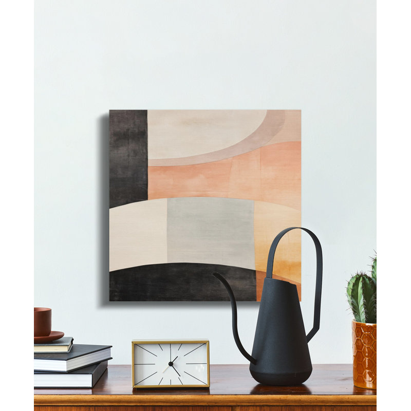 Abstract Shapes Canvas Wall Art, Modern Gallery Wrapped Print, Ready to Hang, Archival Inks, Home Decor Canvas Art