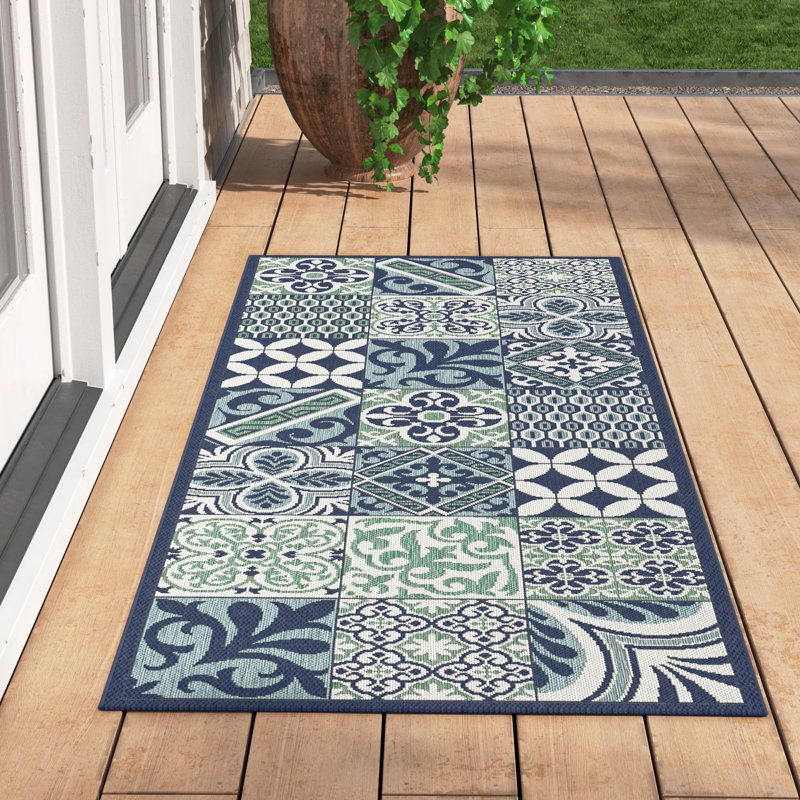 Runner Palermo Ikat 80cm X 200cm Indoor / Outdoor Area Rug