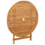 4 - Person Acacia Wood Patio Dining Set with Round Table-364309242