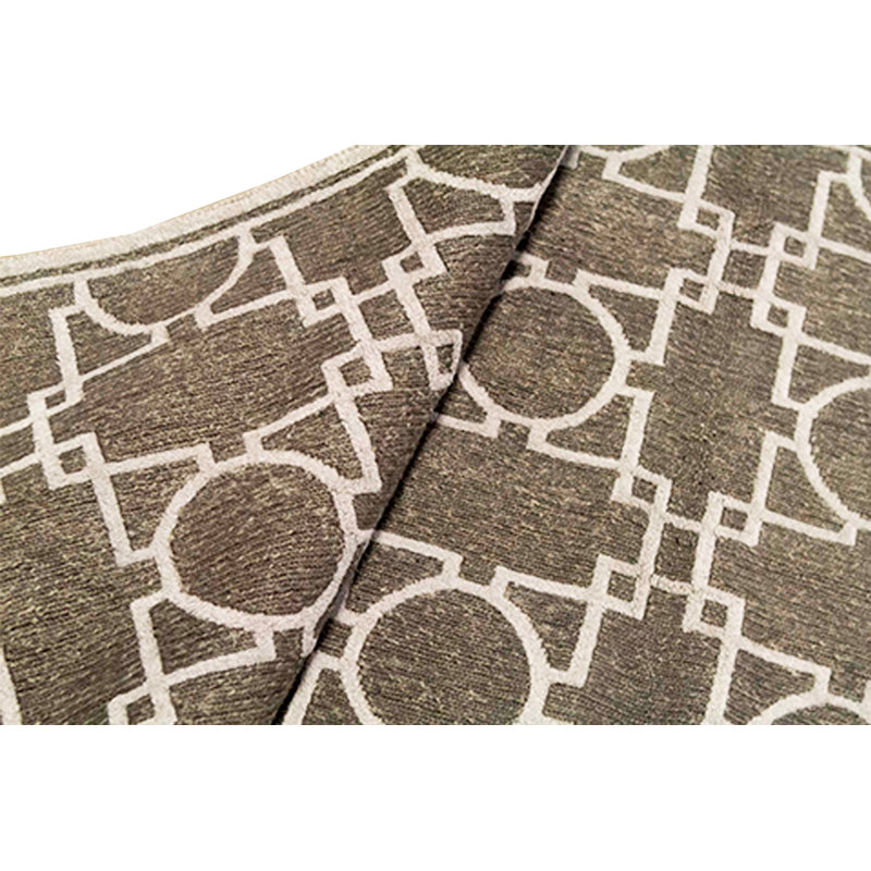 Himalayan Geometric Area Rug in Brown