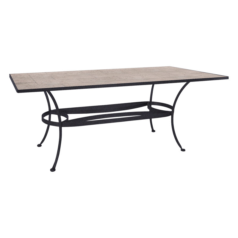 Outdoor Rectangle Dining Table, Graphite, Summit Gray