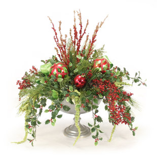 Arrangement floral mixte en vase