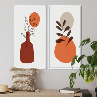 «Creative Creative Abstract Abstract in Retro Colors I», ensemble de 2 impressions