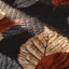 Ensemble de literie 9 pièces à feuilles noires et terre cuite avec rideaux filtrant la lumière, couvre-lit matelassé en microfibre, 2 taies décoratives et 6 panneaux de fenêtre-131384911