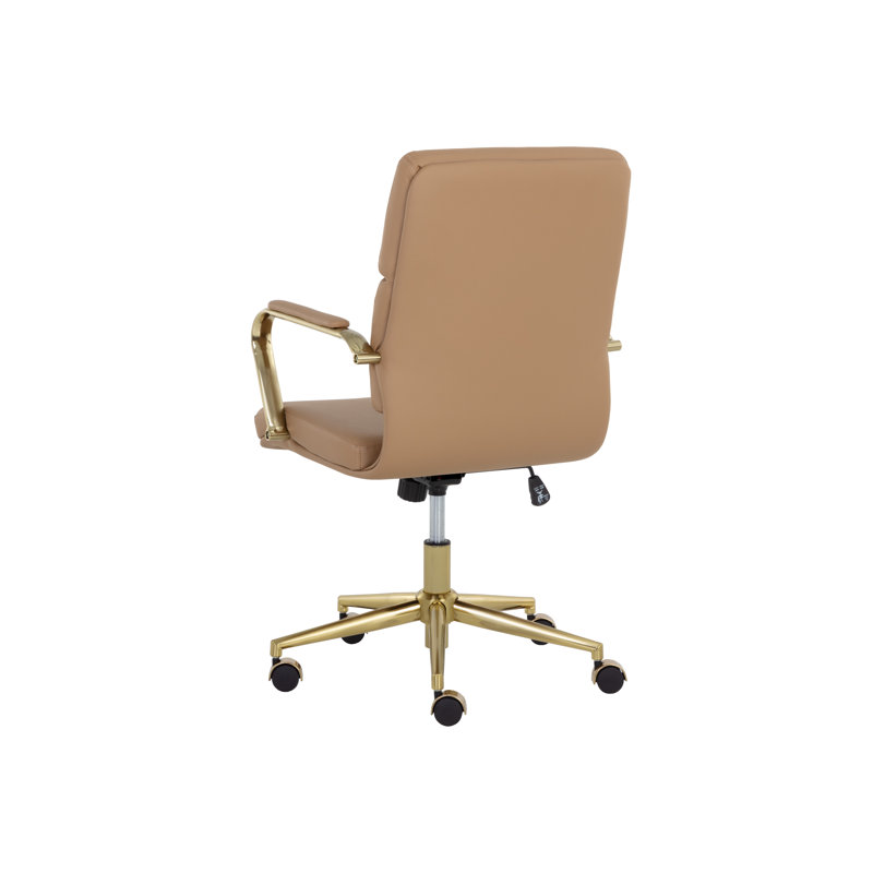 Swivel Office Chair, Brown