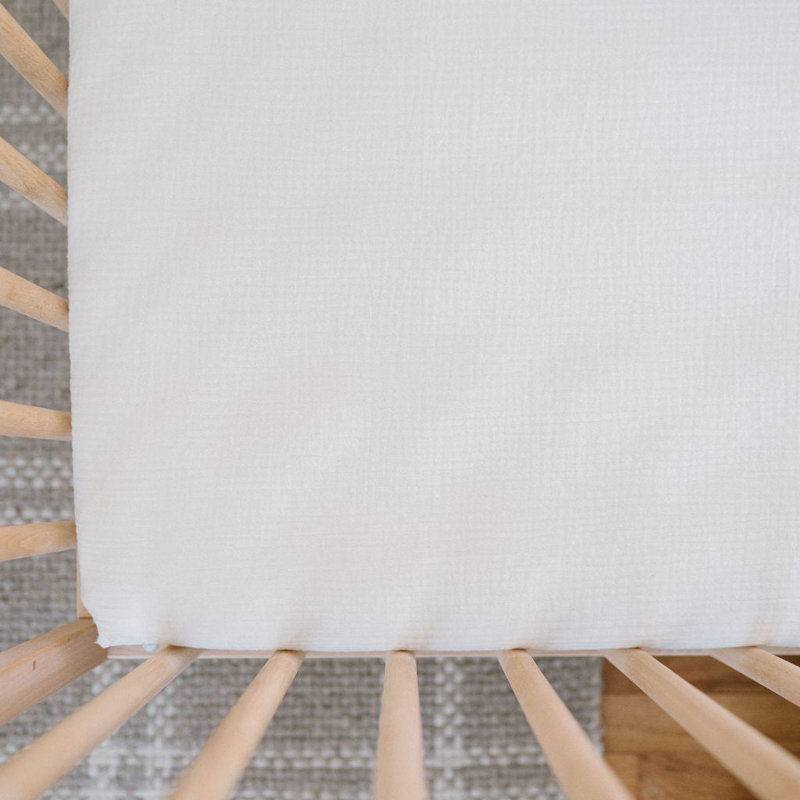 FEUILLE DE COTON IMPERMÉABLE À L'EAU MENTHE, Blanc cassé