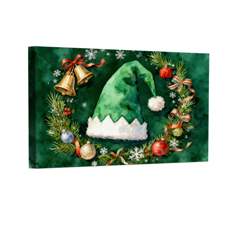 Ensemble de 3 toiles de Noël, H 12 po x l 18 po