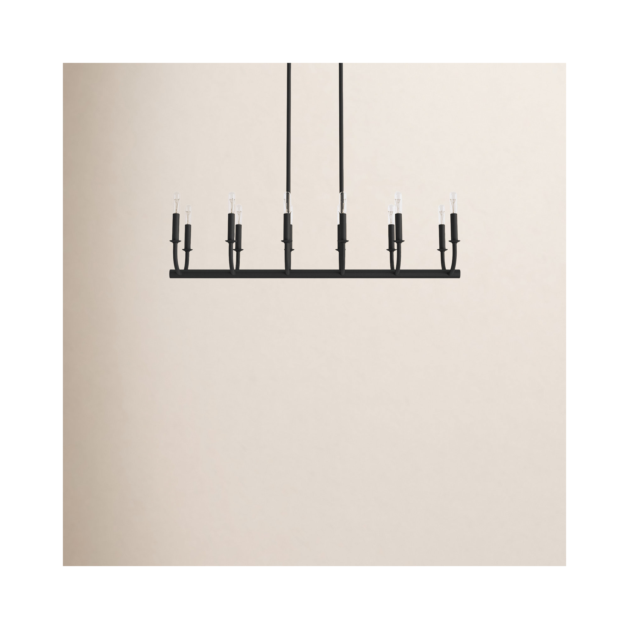 Gilmour 12 Light Dimmable Pendant, Black