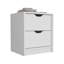 Table de chevet double H 19 po, table de chevet double, blanc-230334651