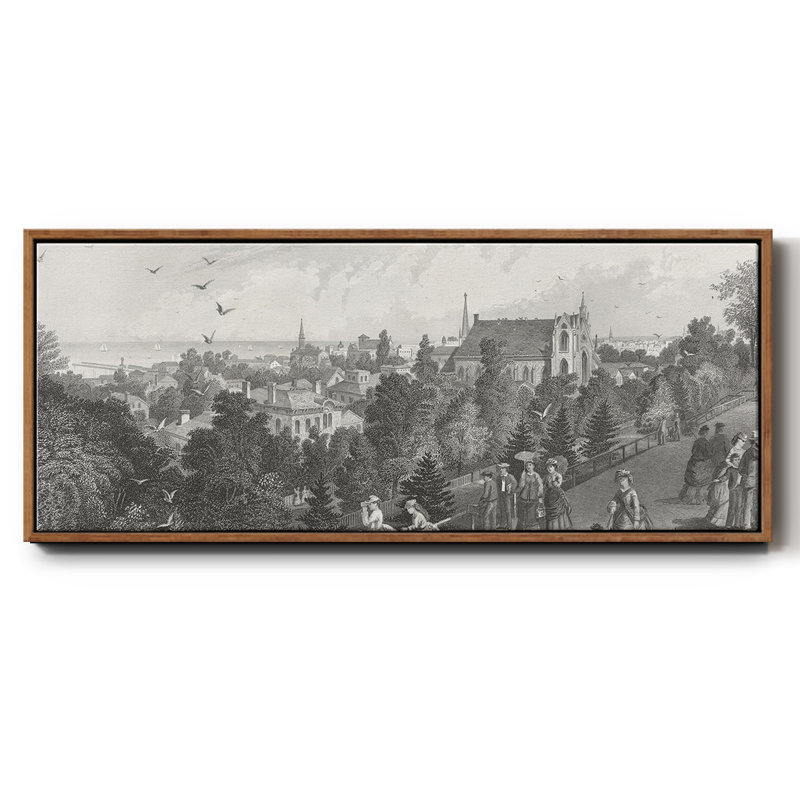 City of Cleveland - toile encadrée, H 24 po x l 60 po