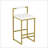 2PCS Velvet Bar Stools With Gold Metal Legs-1918339066-1918339070