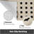 Dotgrid Absorbent Machine Washable Rug, Multi-Purpose Dirt Trapper,Pet-Friendly,White-1367478310