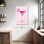 Impression sur toile rose martini-1817565573