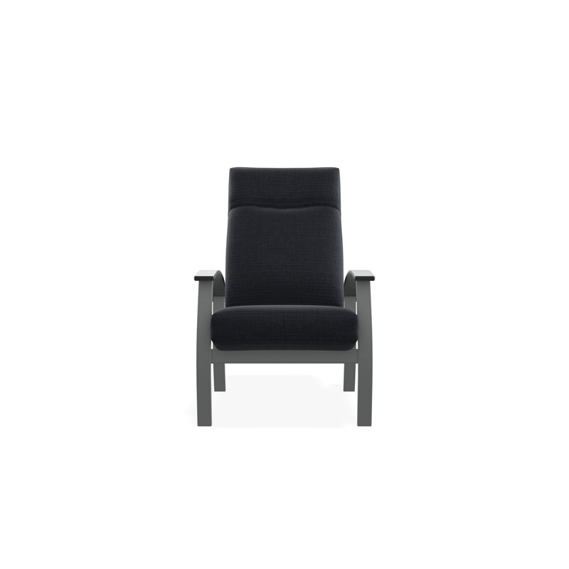 Chaise à dossier profond réglable en hauteur Belle Isle, Graphite, Denim prouvé