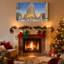Ensemble de 3 impressions sur toile, décorations de Noël enneigées-494105702