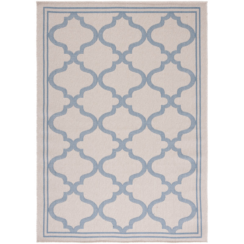 Bermuda Performance Machine Washable Geometric Indoor/Outdoor Area Rug, Rectangle 4' x 6'