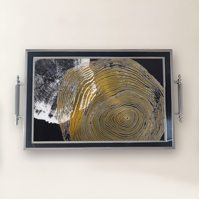 Élégant plateau en verre de 19,7 po x 11,4 po x 1,4 po | Fabrication 100% verre durable | Facile à nettoyer avec un chiffon humide | Idéal pour le service, la présentation décorative et l'organisation | Ajout élégant à la décoration intérieure