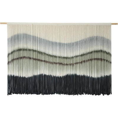 Macrame Wall Hanging Dip-Dye Large Macrame Wall Decor Boho Home Decor Scale Fiber Wall Art Yarn Craftsmanship Art 57" Wx 35" L