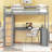 Loft Bed with L-Shaped Desk and Storage Bookcase-152132128-152132135