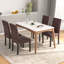 Chaise de cuisine rembourrée 6 pièces-815375553