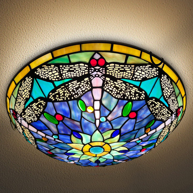 Tiffany Glass Flush Mount
