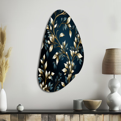 Mornimont - Floral Fall Shape Assymterical Metal Wall Art