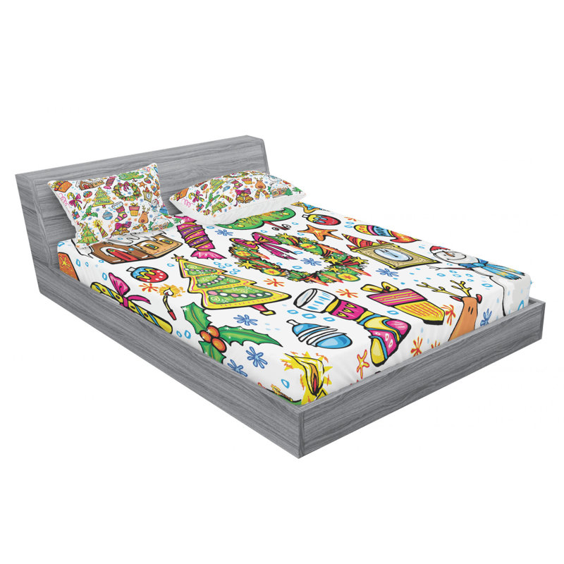 Microfiber Sheet Set, Full Sheet Set with Fitted Sheet