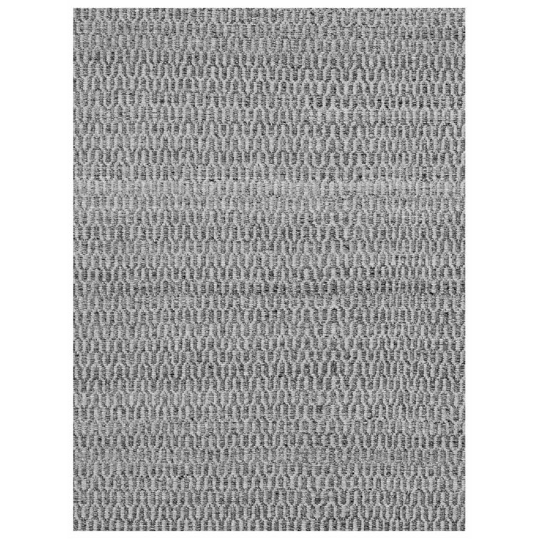 Mantra Rectangle Chevron Area Rug in Grey