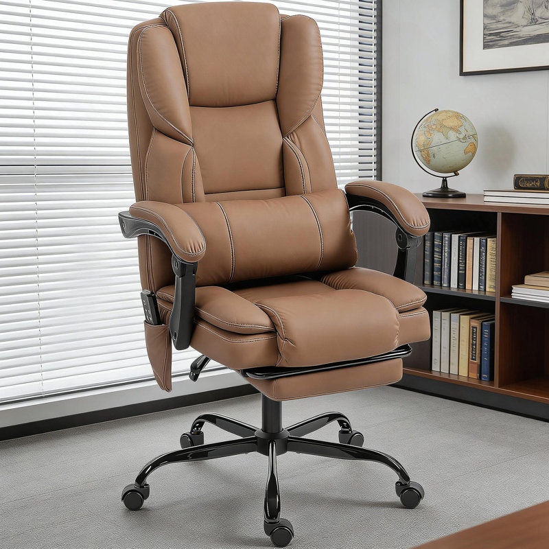 Fauteuil de massage avec revêtement en similicuir