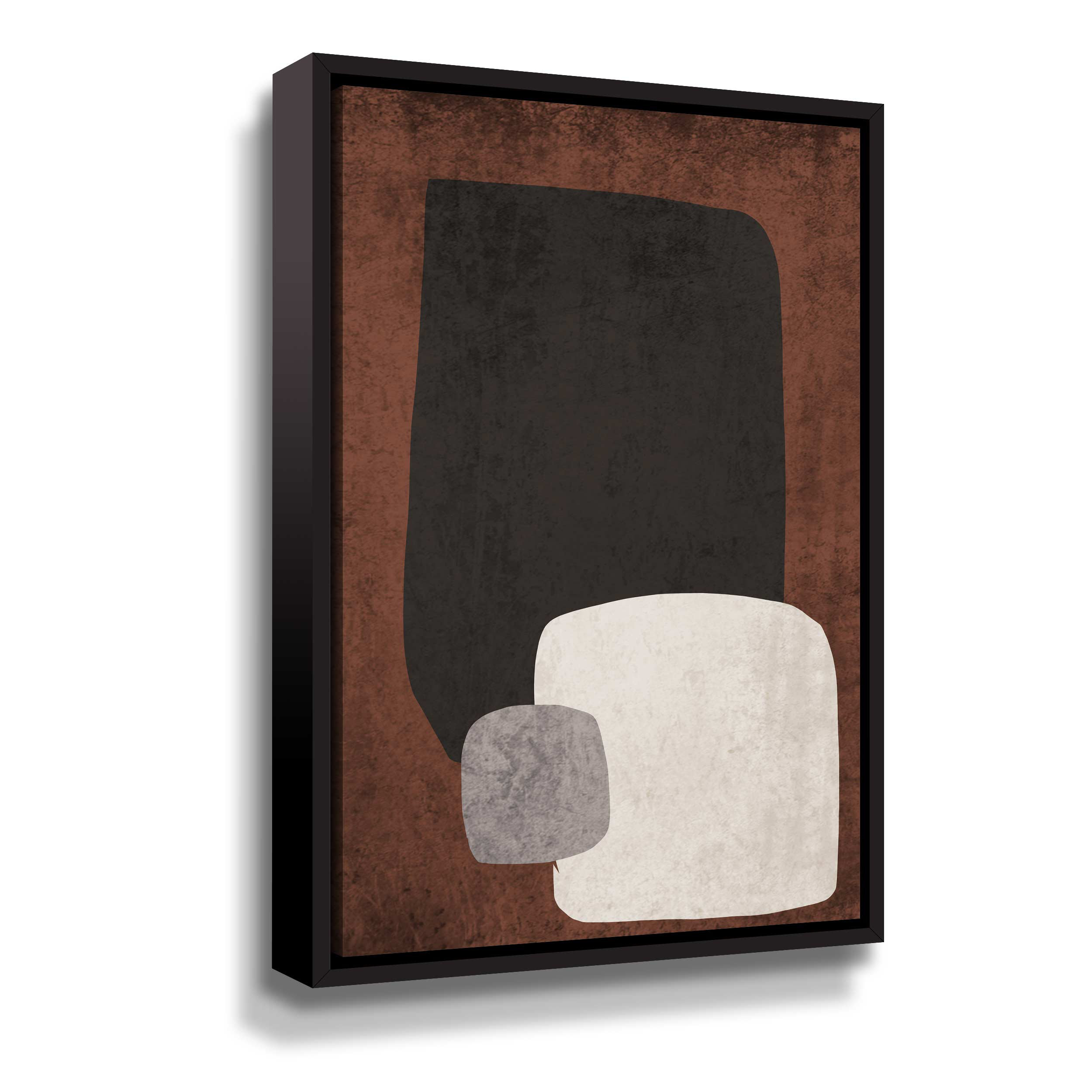 George Oliver Mid Century Modern Art Abstract Shapes XII On Canvas ...